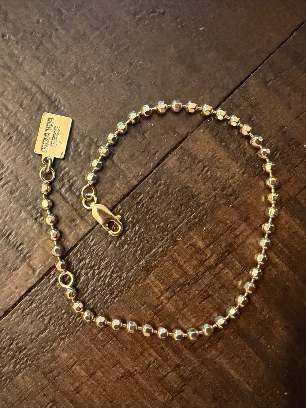 Miranda Frye Gold Bead Chain Bracelet